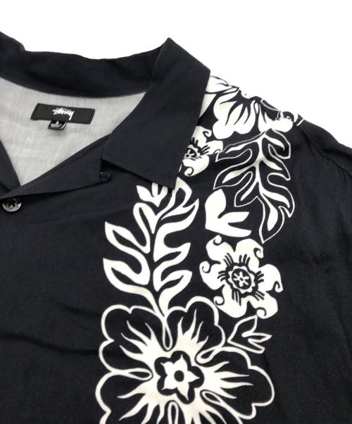 stussy（ステューシー）stussy (ステューシー) Hawaiian Pattern アロハシャツ ブラック サイズ:	SIZE Lの古着・服飾アイテム