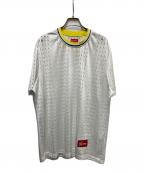 SUPREMEシュプリーム）の古着「Perforated stripe warm up top」｜ホワイト