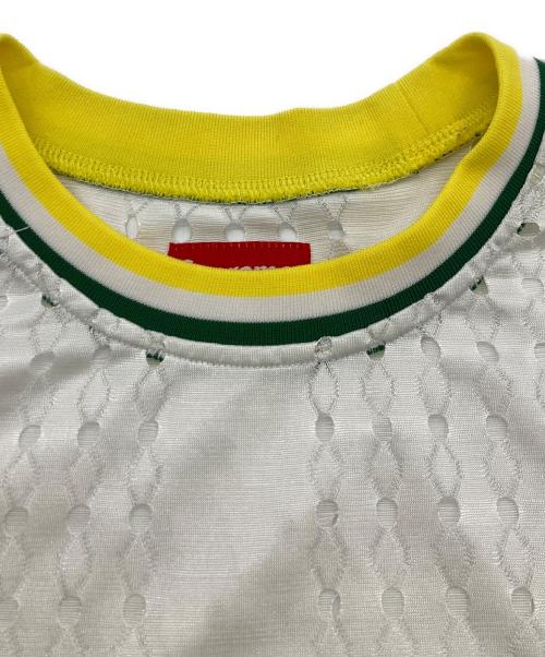 SUPREME（シュプリーム）Supreme (シュプリーム) Perforated stripe warm up top ホワイト サイズ:Lの古着・服飾アイテム