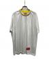 Supreme（シュプリーム）の古着「Perforated stripe warm up top」｜ホワイト