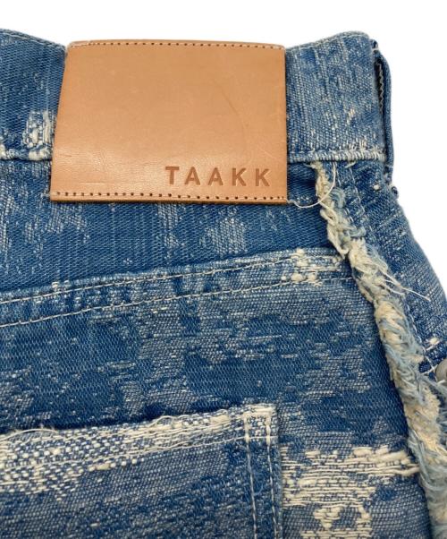TAAKK（ターク）TAAKK (ターク) DESIGN WIDE DENIM PANTS/デザインワイドデニムパンツ インディゴ サイズ:3の古着・服飾アイテム