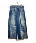 TAAKK（ターク）の古着「DESIGN WIDE DENIM PANTS/デザインワイドデニムパンツ」｜インディゴ
