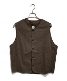 ANOTHER OFFICE（アナザーオフィス）の古着「クルーネックベスト/Crew neck vest」｜ブラウン