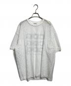 CDGシーディージー）の古着「Polyester Mesh TEE/ポリエステルメッシュTシャツ」｜ホワイト