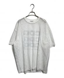 CDG（シーディージー）の古着「Polyester Mesh TEE/ポリエステルメッシュTシャツ」｜ホワイト