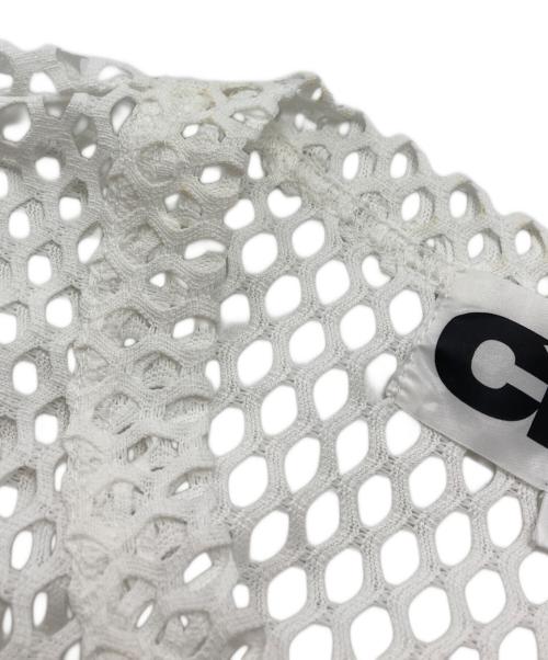 CDG（シーディージー）CDG (シーディージー) Polyester Mesh TEE/ポリエステルメッシュTシャツ ホワイト サイズ:Mの古着・服飾アイテム