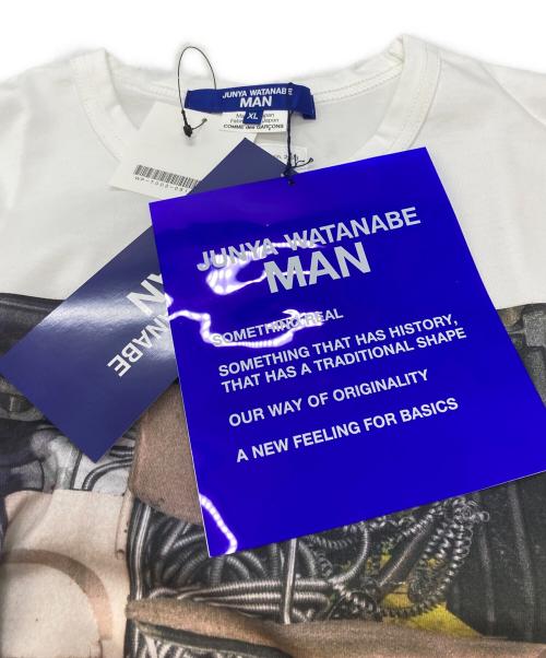 COMME des GARCONS JUNYA WATANABE MAN（コム デ ギャルソン ジュンヤ ワタナベ マン）COMME des GARCONS JUNYA WATANABE MAN (コム デ ギャルソン ジュンヤ ワタナベ マン) CONTAINER(コンテナ) 4 TEE ホワイト サイズ:XLの古着・服飾アイテム