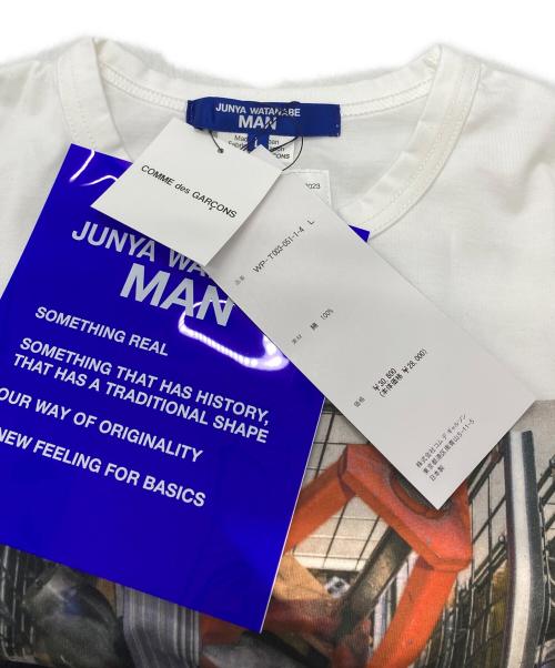 COMME des GARCONS JUNYA WATANABE MAN（コム デ ギャルソン ジュンヤ ワタナベ マン）COMME des GARCONS JUNYA WATANABE MAN (コム デ ギャルソン ジュンヤ ワタナベ マン) CONTAINER(コンテナ) 4 TEE ホワイト サイズ:Lの古着・服飾アイテム