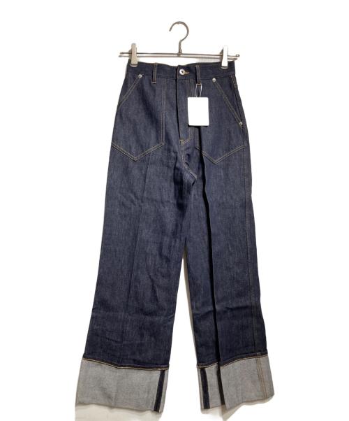 cygne（シーニュ）cygne (シーニュ) ロールアップデニムパンツ/Rolled-up denim pants インディゴ サイズ:1の古着・服飾アイテム
