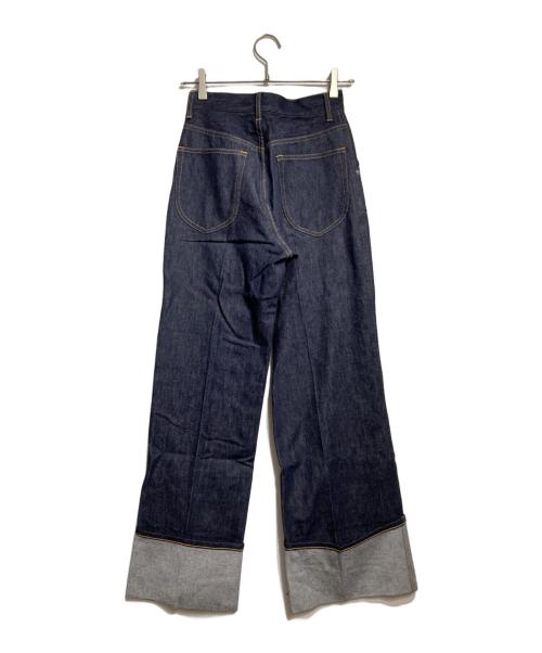 cygne（シーニュ）cygne (シーニュ) ロールアップデニムパンツ/Rolled-up denim pants インディゴ サイズ:1の古着・服飾アイテム