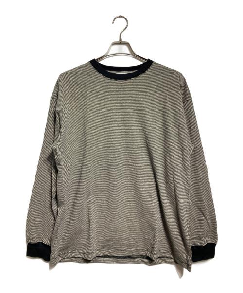 WELLDER（ウェルダー）WELLDER (ウェルダー) Striped Long-sleeve T-shirt/ストライプロングスリーブTシャツ ベージュ サイズ:3の古着・服飾アイテム