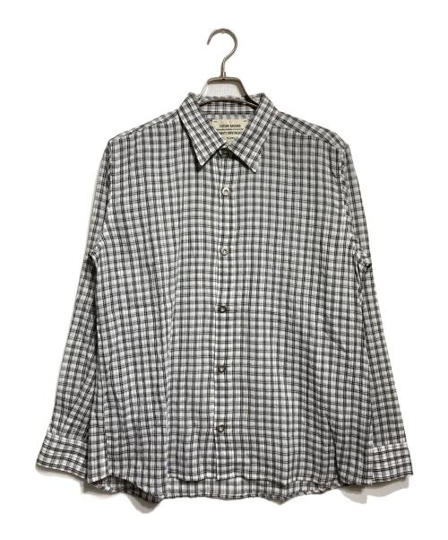 FUTURE ARCHIVE（フューチャー アーカイブ）FUTURE ARCHIVE (フューチャー アーカイブ) Checkered Shirt/チェック柄のシャツ グレー サイズ:Lの古着・服飾アイテム