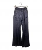 ）の古着「Our Basic Satin Flare」｜ネイビー