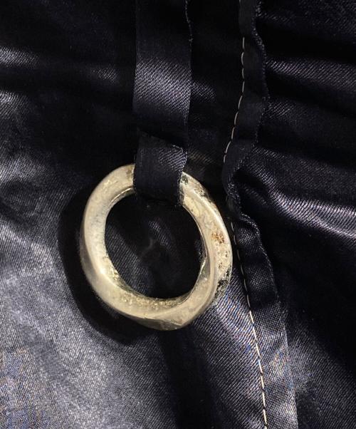 YOHEI OHNO（ヨウヘイオオノ）YOHEI OHNO (ヨウヘイオオノ) Our Basic Satin Flare ネイビー サイズ:34の古着・服飾アイテム