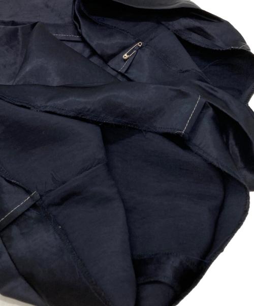 YOHEI OHNO（ヨウヘイオオノ）YOHEI OHNO (ヨウヘイオオノ) Our Basic Satin Flare ネイビー サイズ:34の古着・服飾アイテム