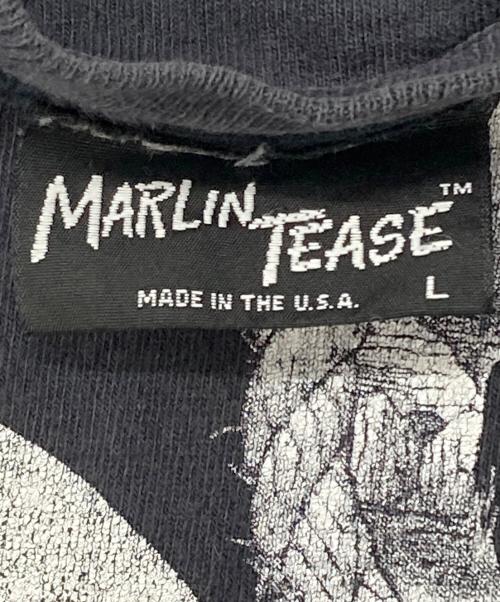 MARLIN TEASE（マーリンティーズ）MARLIN TEASE (マーリンティーズ) 西部劇Tシャツ ブラック サイズ:不明の古着・服飾アイテム