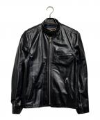 GAIJIN MADEガイジンメイド）の古着「シングルライダースレザージャケット/Single-rider leather jacket」｜ブラック