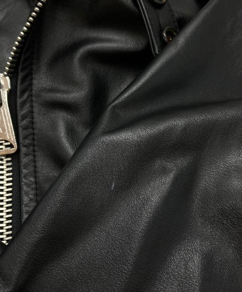 GAIJIN MADE（ガイジンメイド）GAIJIN MADE (ガイジンメイド) シングルライダースレザージャケット/Single-rider leather jacket ブラック サイズ:2の古着・服飾アイテム
