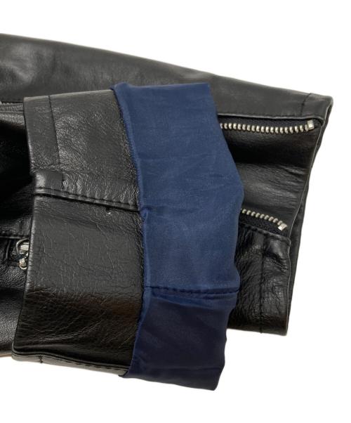 GAIJIN MADE（ガイジンメイド）GAIJIN MADE (ガイジンメイド) シングルライダースレザージャケット/Single-rider leather jacket ブラック サイズ:2の古着・服飾アイテム