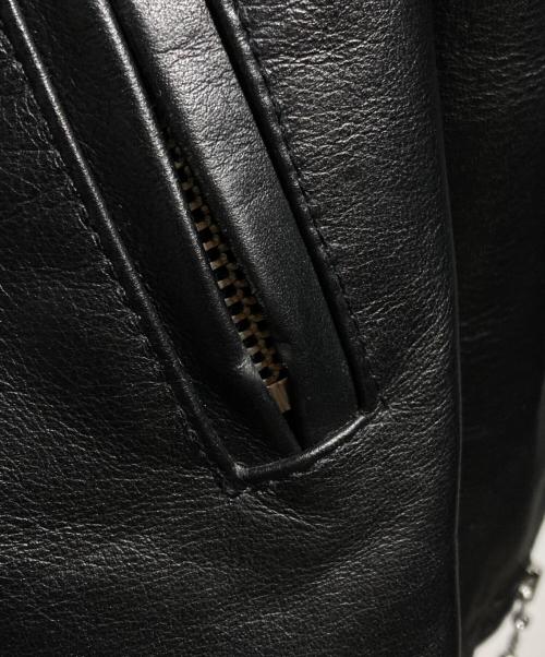 GAIJIN MADE（ガイジンメイド）GAIJIN MADE (ガイジンメイド) シングルライダースレザージャケット/Single-rider leather jacket ブラック サイズ:2の古着・服飾アイテム
