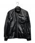 GAIJIN MADE（ガイジンメイド）の古着「シングルライダースレザージャケット/Single-rider leather jacket」｜ブラック