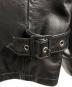 中古・古着 GAIJIN MADE (ガイジンメイド) シングルライダースレザージャケット/Single-rider leather jacket ブラック サイズ:2：10000円