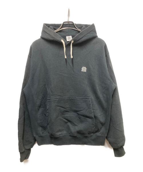 BlackEyePatch（ブラックアイパッチ）BlackEyePatch (ブラックアイパッチ) ポイントロゴプルオーバーパーカー ブラック サイズ:Mの古着・服飾アイテム