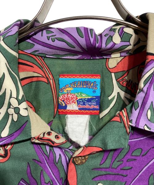 JOE KEALUHA'S（ジョー・ケアロハ）JOE KEALUHA'S (ジョー・ケアロハ) 90’Sアロハシャツ グリーン サイズ:FREEの古着・服飾アイテム