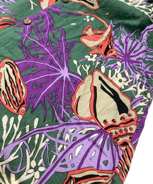 JOE KEALUHA'S（ジョー・ケアロハ）JOE KEALUHA'S (ジョー・ケアロハ) 90’Sアロハシャツ グリーン サイズ:FREEの古着・服飾アイテム