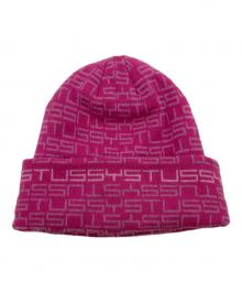 stussy（ステューシー）の古着「JACQUARD CUFF BEANIE」｜ピンク
