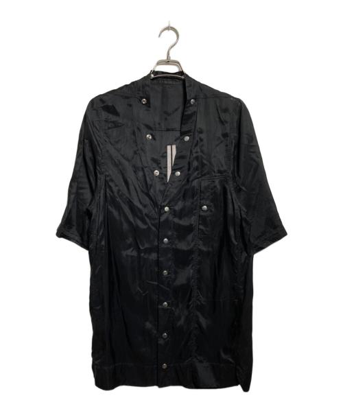RICK OWENS（リックオウエンス）RICK OWENS (リックオウエンス) Short Sleeved Faun Shirt ブラック サイズ:46の古着・服飾アイテム