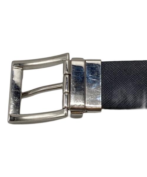 PRADA（プラダ）PRADA (プラダ) バックルレザーベルト/“leather belt with a buckle ブラックの古着・服飾アイテム