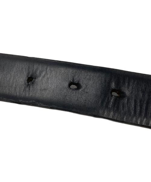PRADA（プラダ）PRADA (プラダ) バックルレザーベルト/“leather belt with a buckle ブラックの古着・服飾アイテム