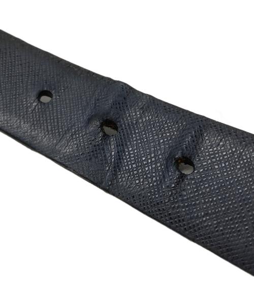 PRADA（プラダ）PRADA (プラダ) バックルレザーベルト/“leather belt with a buckle ブラックの古着・服飾アイテム