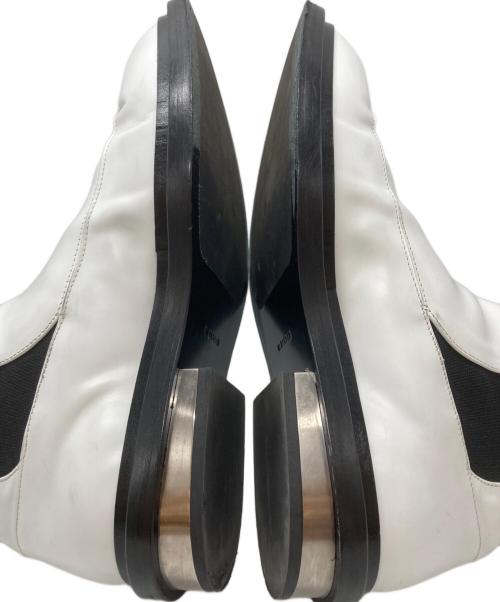 JIL SANDER（ジルサンダー）JIL SANDER (ジルサンダー) メタルヒールサイドゴアブーツ ブラック×ホワイト サイズ:不明の古着・服飾アイテム