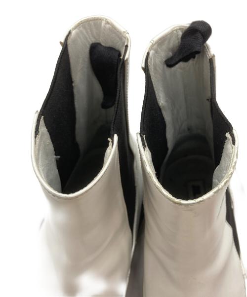JIL SANDER（ジルサンダー）JIL SANDER (ジルサンダー) メタルヒールサイドゴアブーツ ブラック×ホワイト サイズ:不明の古着・服飾アイテム