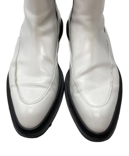 JIL SANDER（ジルサンダー）JIL SANDER (ジルサンダー) メタルヒールサイドゴアブーツ ブラック×ホワイト サイズ:不明の古着・服飾アイテム