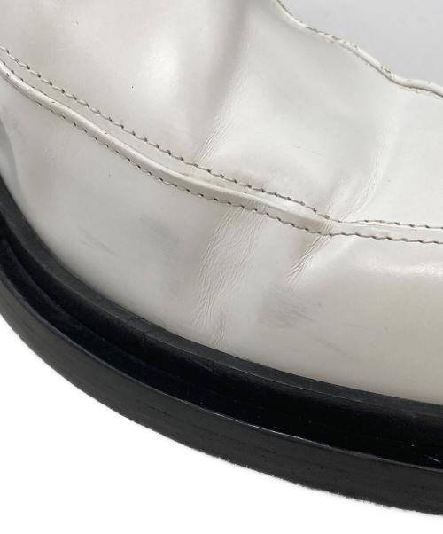 JIL SANDER（ジルサンダー）JIL SANDER (ジルサンダー) メタルヒールサイドゴアブーツ ブラック×ホワイト サイズ:不明の古着・服飾アイテム