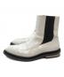 JIL SANDER (ジルサンダー) メタルヒールサイドゴアブーツ ブラック×ホワイト サイズ:不明：20000円