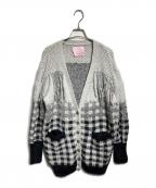Remneh by rurumuレムネ バイ ルルムウ）の古着「フリンジニットカーディガン/Fringed knit cardigan」｜グレー