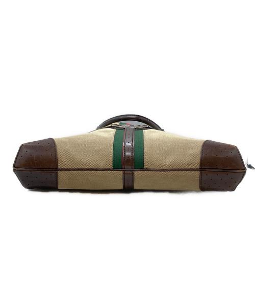 GUCCI（グッチ）GUCCI (グッチ) インターロッキングG シェリーラインバッグ ベージュ×ブラウンの古着・服飾アイテム