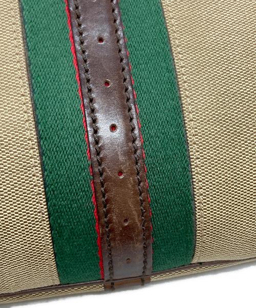 GUCCI（グッチ）GUCCI (グッチ) インターロッキングG シェリーラインバッグ ベージュ×ブラウンの古着・服飾アイテム