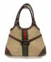 GUCCI（グッチ）の古着「インターロッキングG シェリーラインバッグ」｜ベージュ×ブラウン