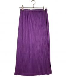 PLEATS PLEASE（プリーツプリーズ）の古着「プリーツスカート/Pleated skirt」｜パープル