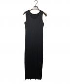 PLEATS PLEASEプリーツプリーズ）の古着「ノースリーブプリーツワンピース/ Sleeveless pleated dress」｜ブラック