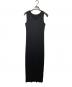 PLEATS PLEASE（プリーツプリーズ）の古着「ノースリーブプリーツワンピース/ Sleeveless pleated dress」｜ブラック
