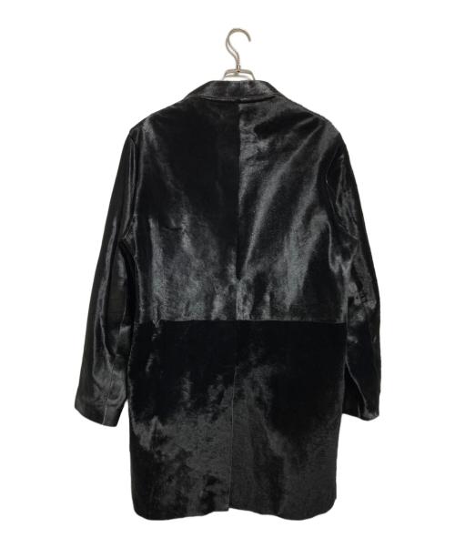 HUGO BOSS（ヒューゴ ボス）HUGO BOSS (ヒューゴ ボス) ハラコレザーコート ブラック サイズ:40Rの古着・服飾アイテム