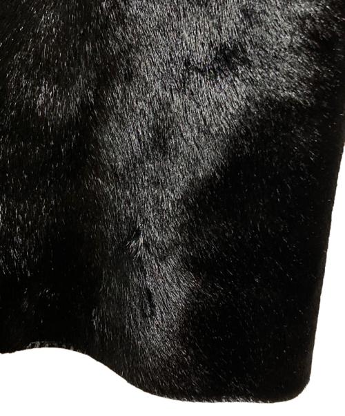 HUGO BOSS（ヒューゴ ボス）HUGO BOSS (ヒューゴ ボス) ハラコレザーコート ブラック サイズ:40Rの古着・服飾アイテム