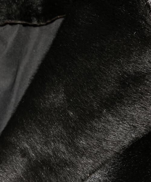 HUGO BOSS（ヒューゴ ボス）HUGO BOSS (ヒューゴ ボス) ハラコレザーコート ブラック サイズ:40Rの古着・服飾アイテム