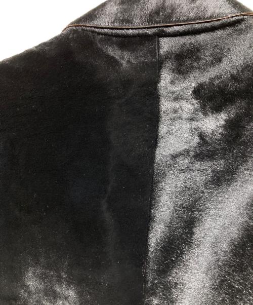 HUGO BOSS（ヒューゴ ボス）HUGO BOSS (ヒューゴ ボス) ハラコレザーコート ブラック サイズ:40Rの古着・服飾アイテム